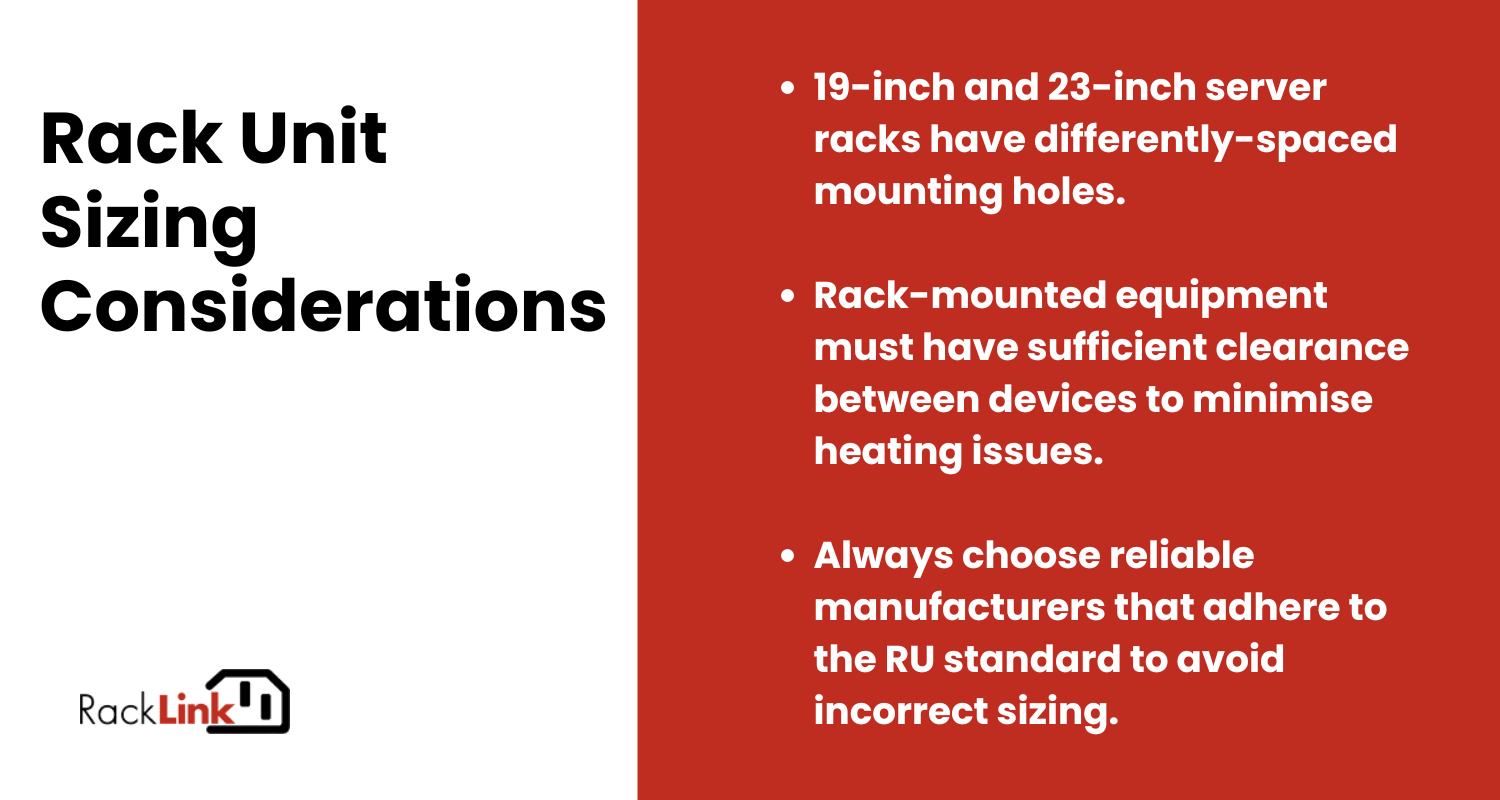 rack unit sizing rack unit sizing